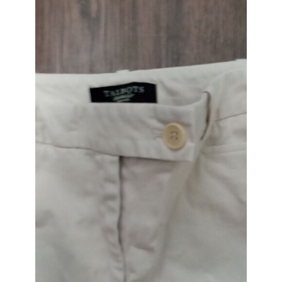 Talbots Signature Pants Womens Size 6 Petite Straight Tan Beige Chinos Trousers - Picture 6 of 14